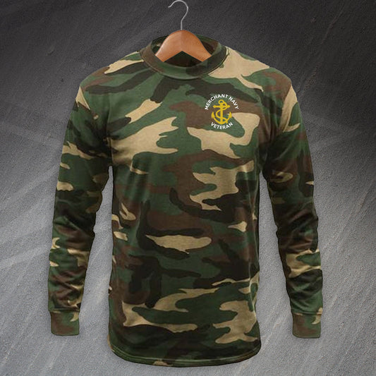 Merchant Navy Long Sleeve Camouflage T-Shirt