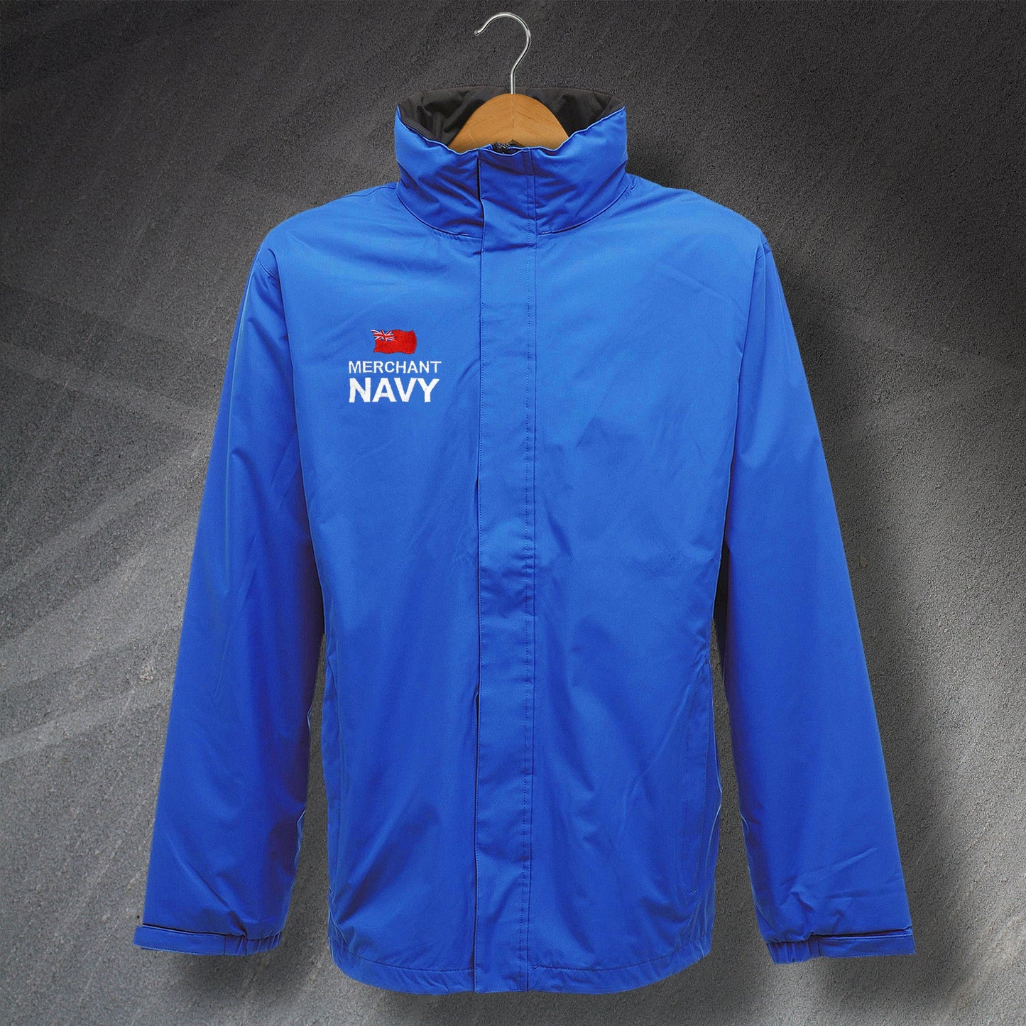 Merchant Navy Embroidered Waterproof Jacket