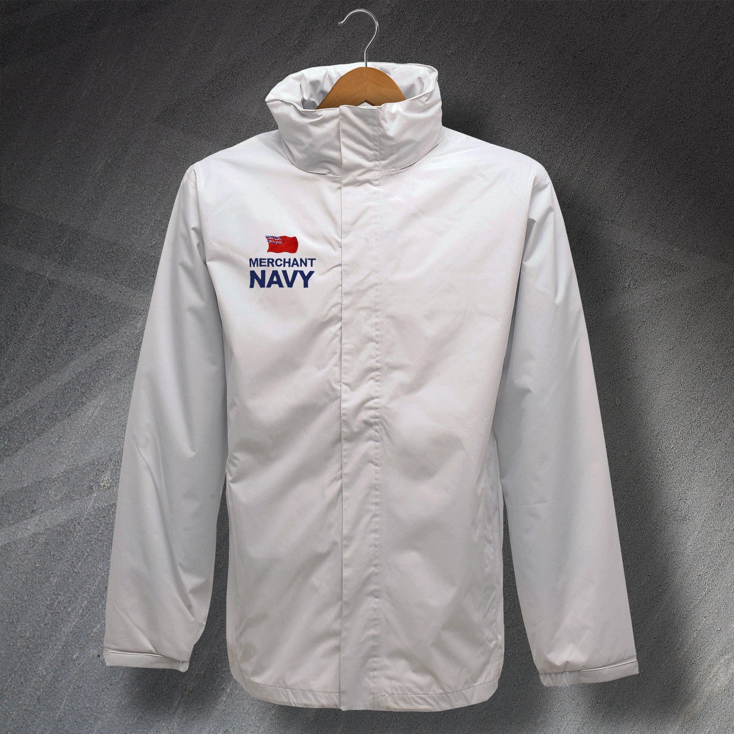 Merchant Navy Embroidered Waterproof Jacket