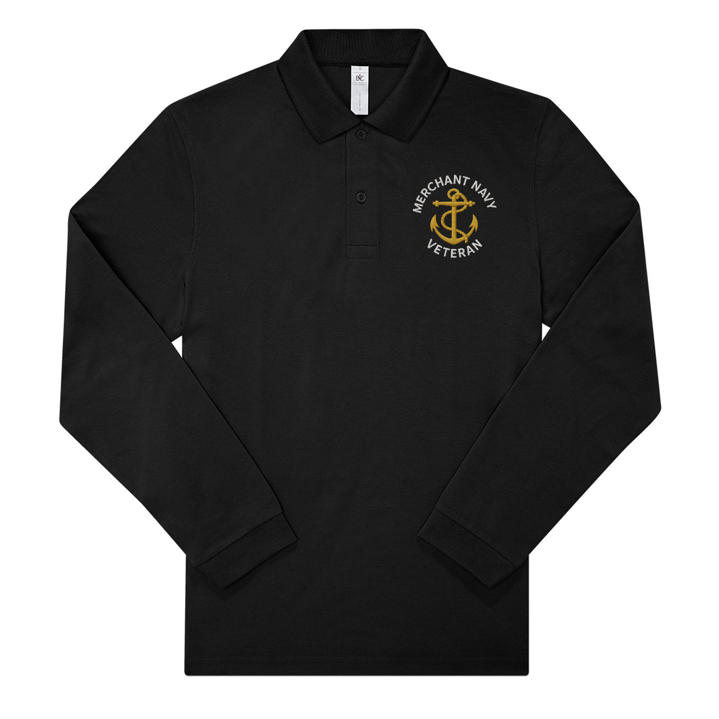 Merchant Navy Long Sleeve Polo Shirt