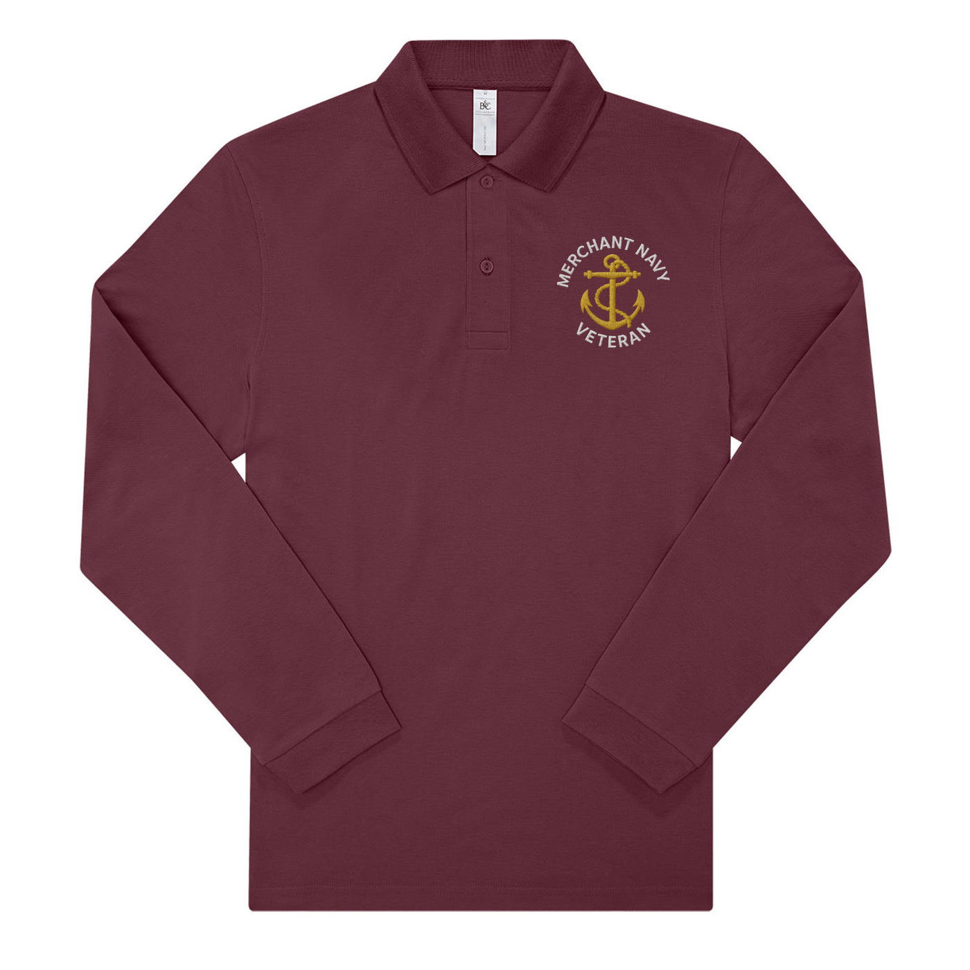 Merchant Navy Long Sleeve Polo Shirt