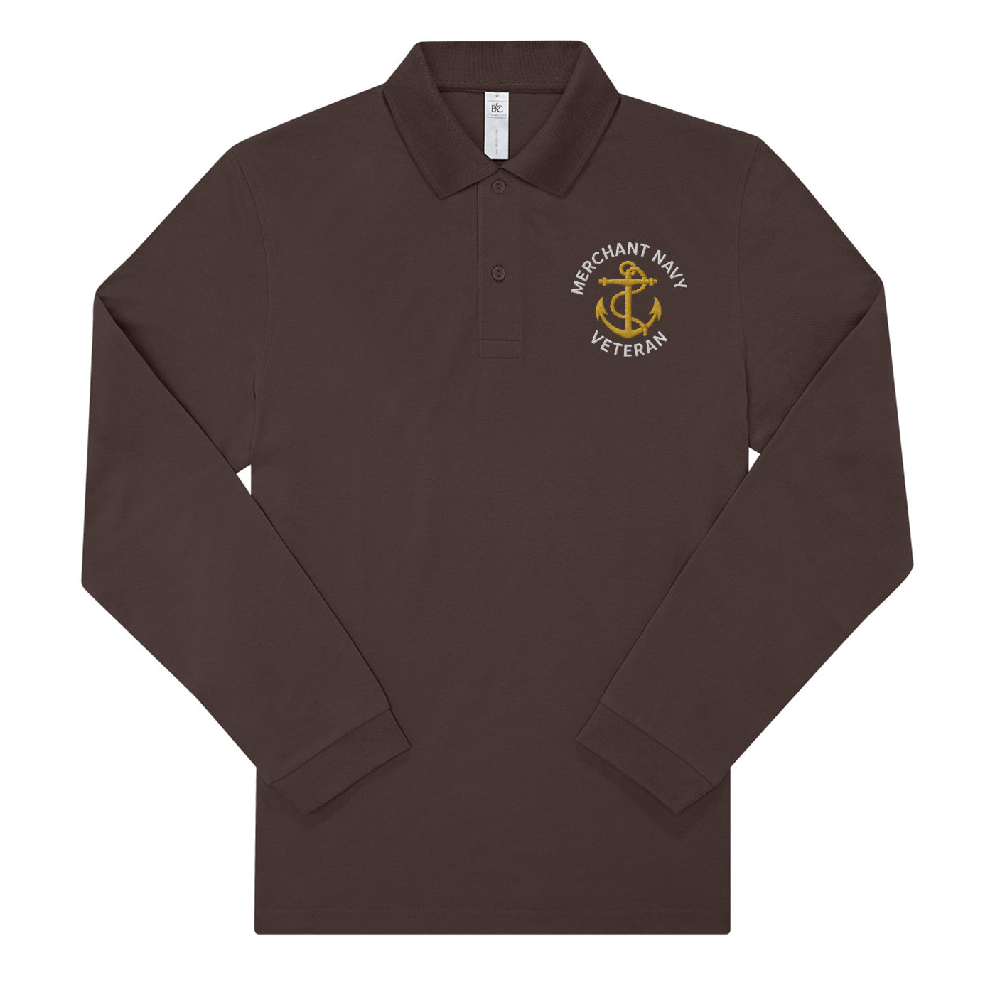 Merchant Navy Long Sleeve Polo Shirt