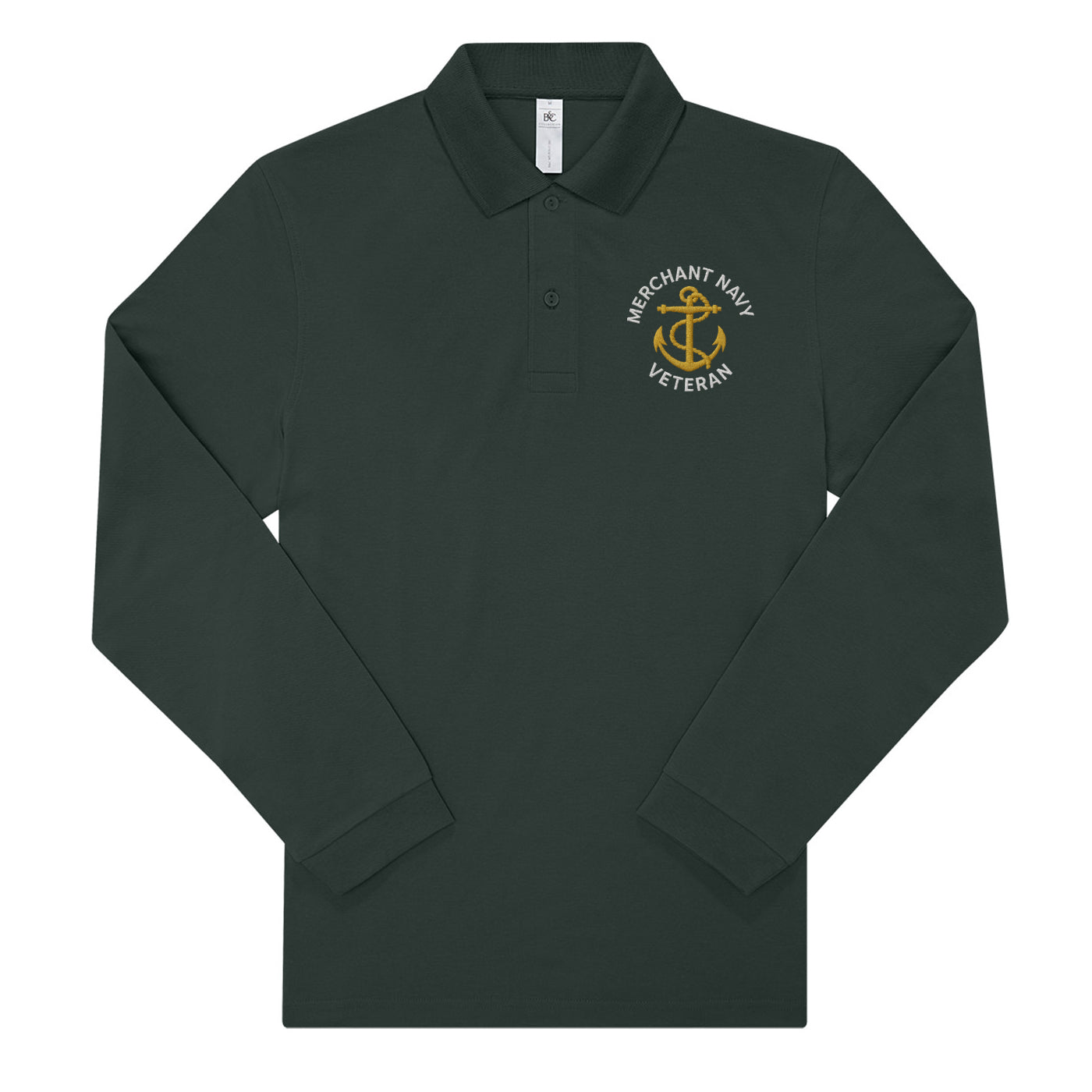 Merchant Navy Long Sleeve Polo Shirt