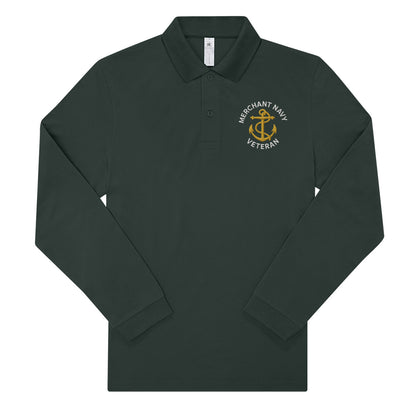 Merchant Navy Long Sleeve Polo Shirt