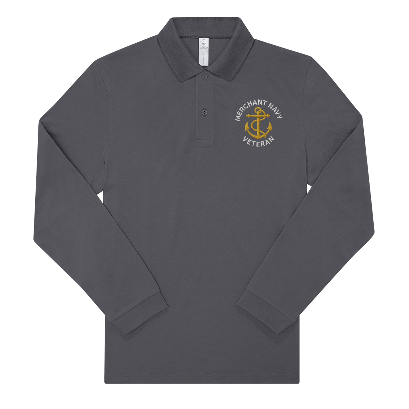 Merchant Navy Long Sleeve Polo Shirt