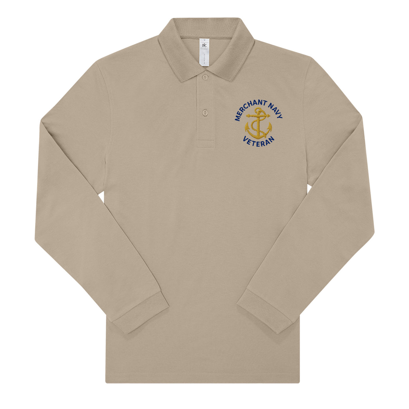 Merchant Navy Long Sleeve Polo Shirt