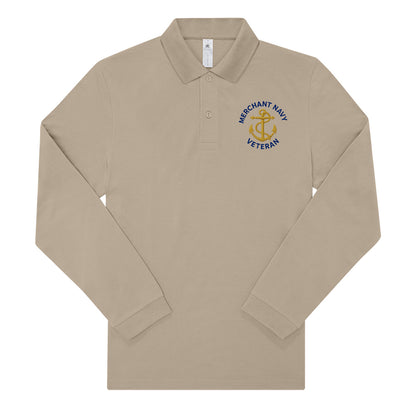 Merchant Navy Long Sleeve Polo Shirt