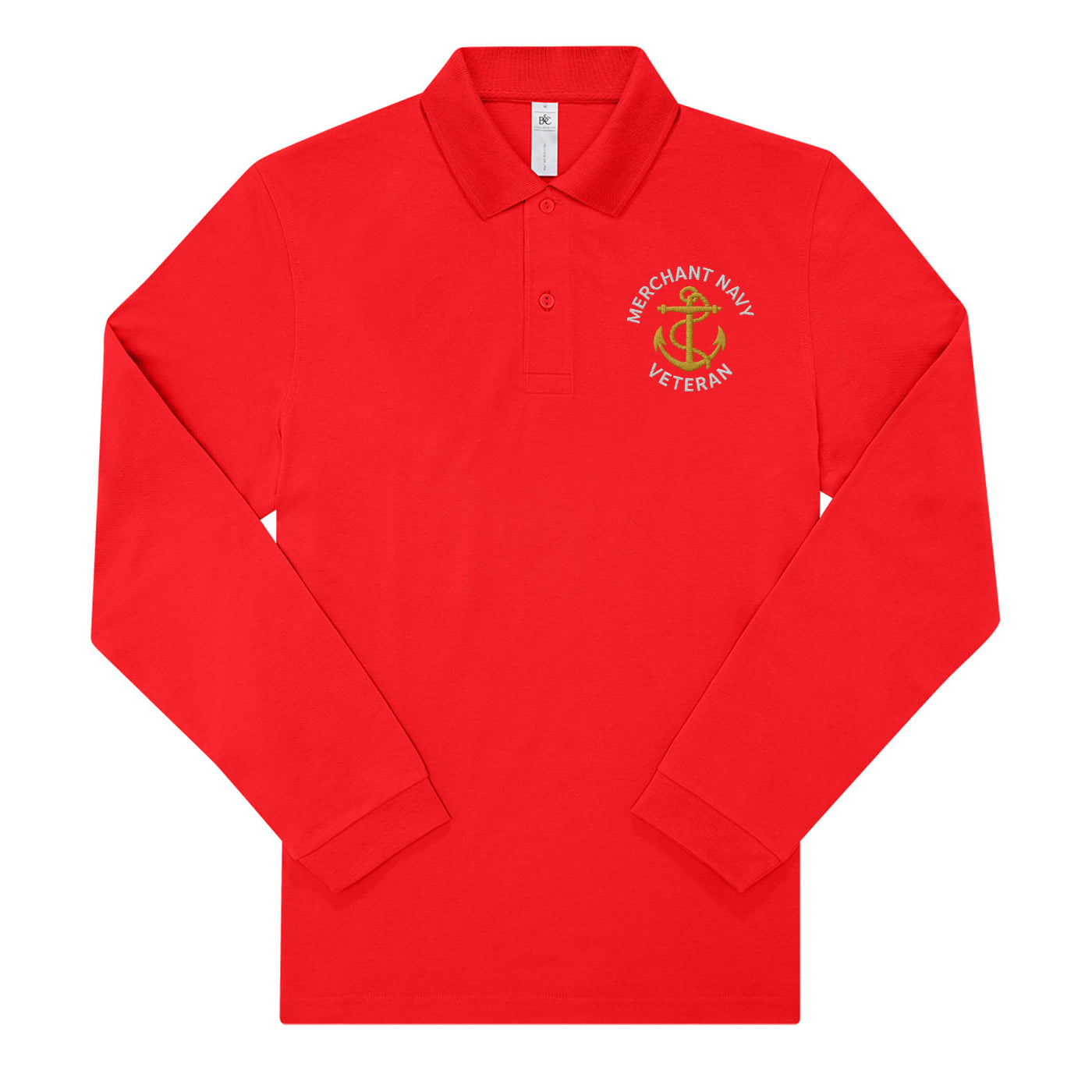 Merchant Navy Long Sleeve Polo Shirt