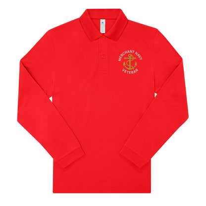 Merchant Navy Long Sleeve Polo Shirt