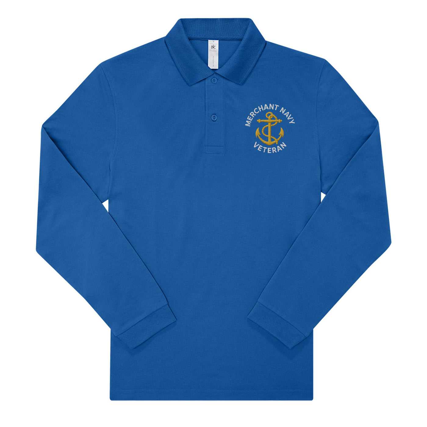 Merchant Navy Long Sleeve Polo Shirt