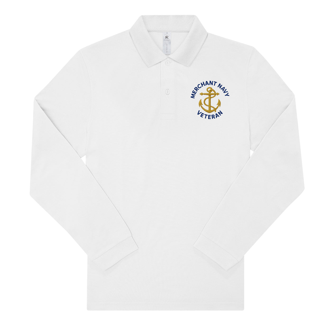 Merchant Navy Long Sleeve Polo Shirt