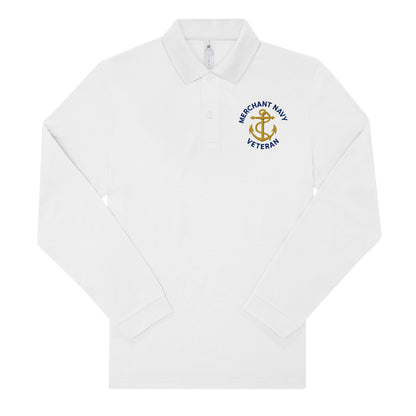Merchant Navy Long Sleeve Polo Shirt