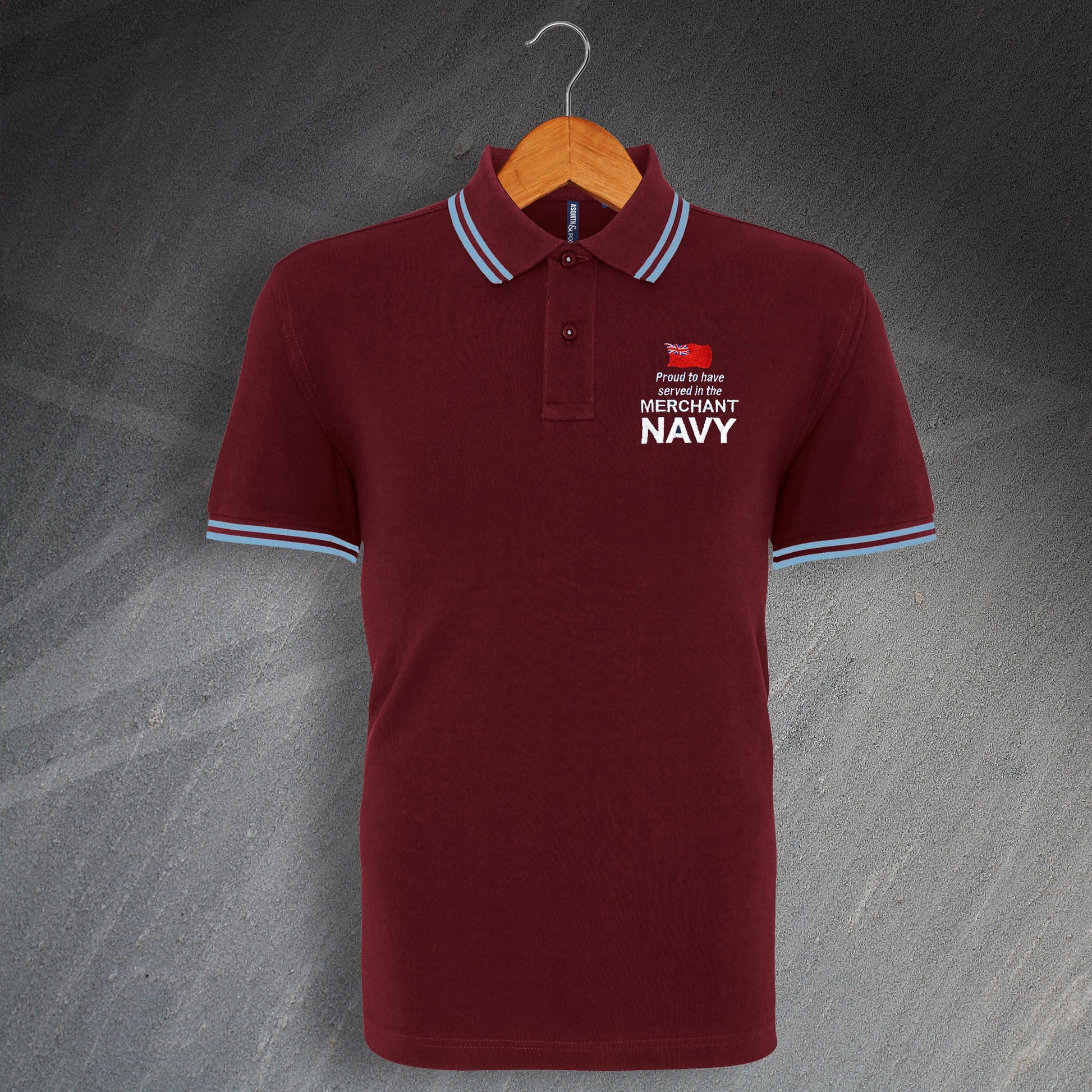Merchant Navy Embroidered Polo Shirt