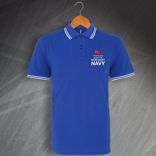 Merchant Navy Embroidered Polo Shirt
