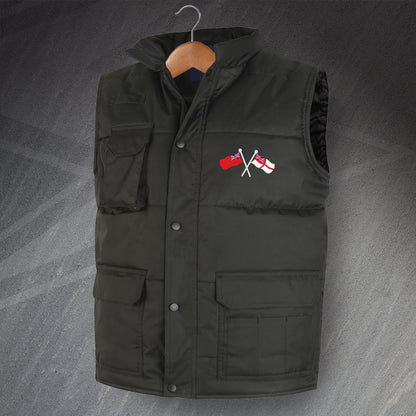 Royal Navy White Ensign & Merchant Navy Red Ensign Friendship Bodywarmer