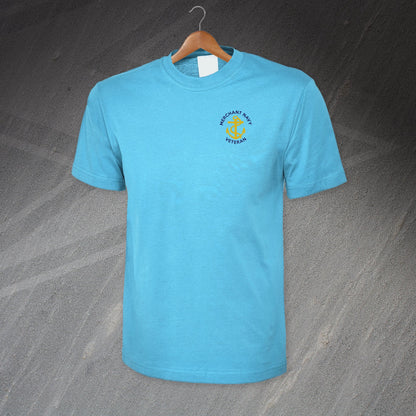 Merchant Navy Veteran Anchor Embroidered T-Shirt