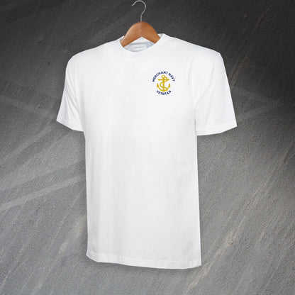 Merchant Navy Veteran Anchor Embroidered T-Shirt