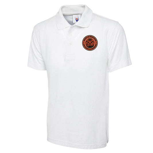 Made in Merthyr Nid Cadarn Ond Brodrydde Embroidered Classic Polo Shirt