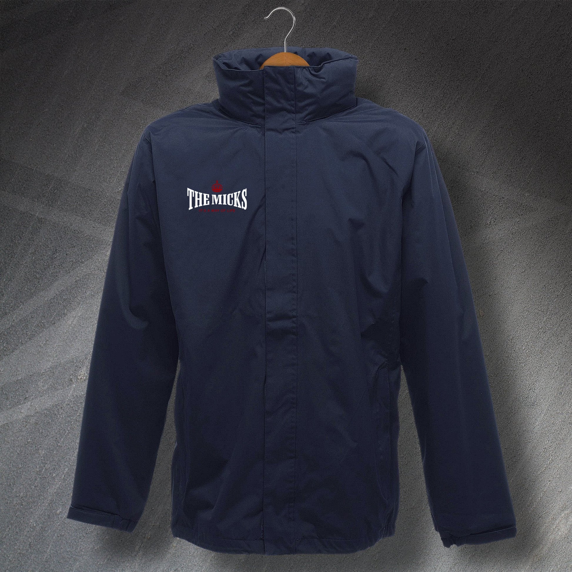 The Micks It's a Way of Life Embroidered Waterproof Jacket