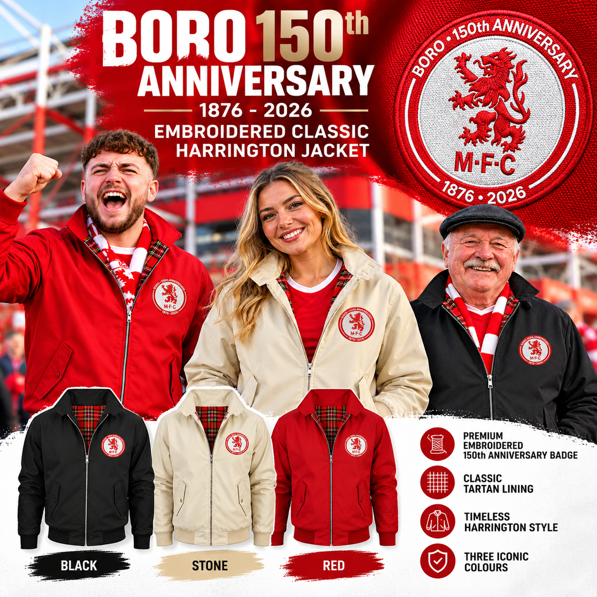 Middlesbrough 150th Anniversary Jacket Mens
