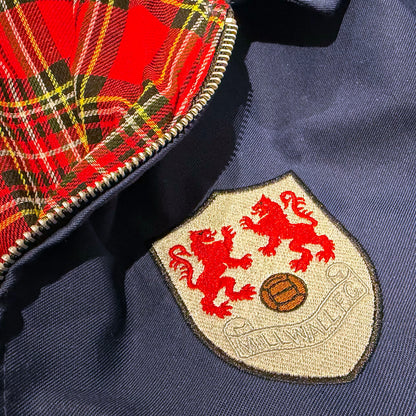 Retro Millwall 1956 Embroidered Classic Harrington Jacket - Navy XL