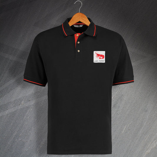Retro Morecambe Embroidered Contrast Polo Shirt