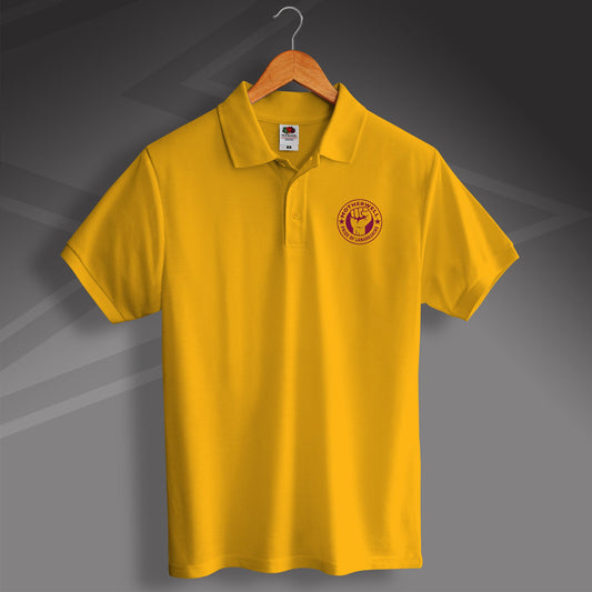 Motherwell Polo Shirt with The Pride of Lanarkshire Design