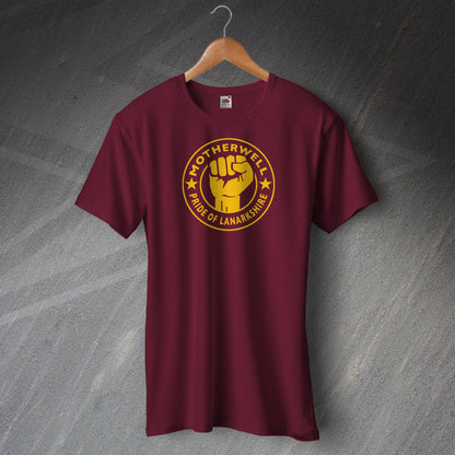 Motherwell Shirt with The Pride of Lanarkshire Design