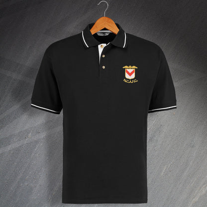 Retro Newport 1948 Embroidered Contrast Polo Shirt