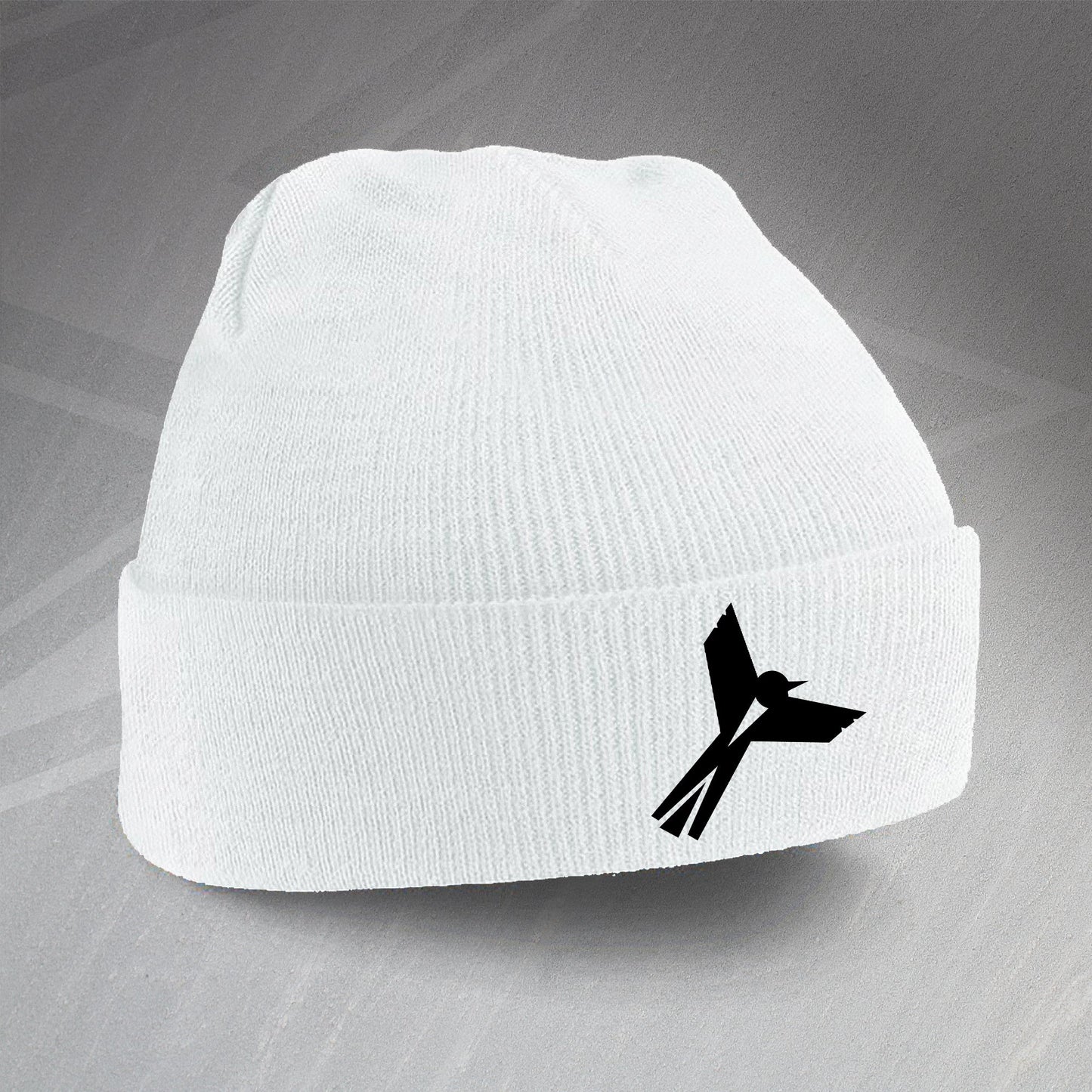 Retro Notts Beanie Hat with Embroidered Badge