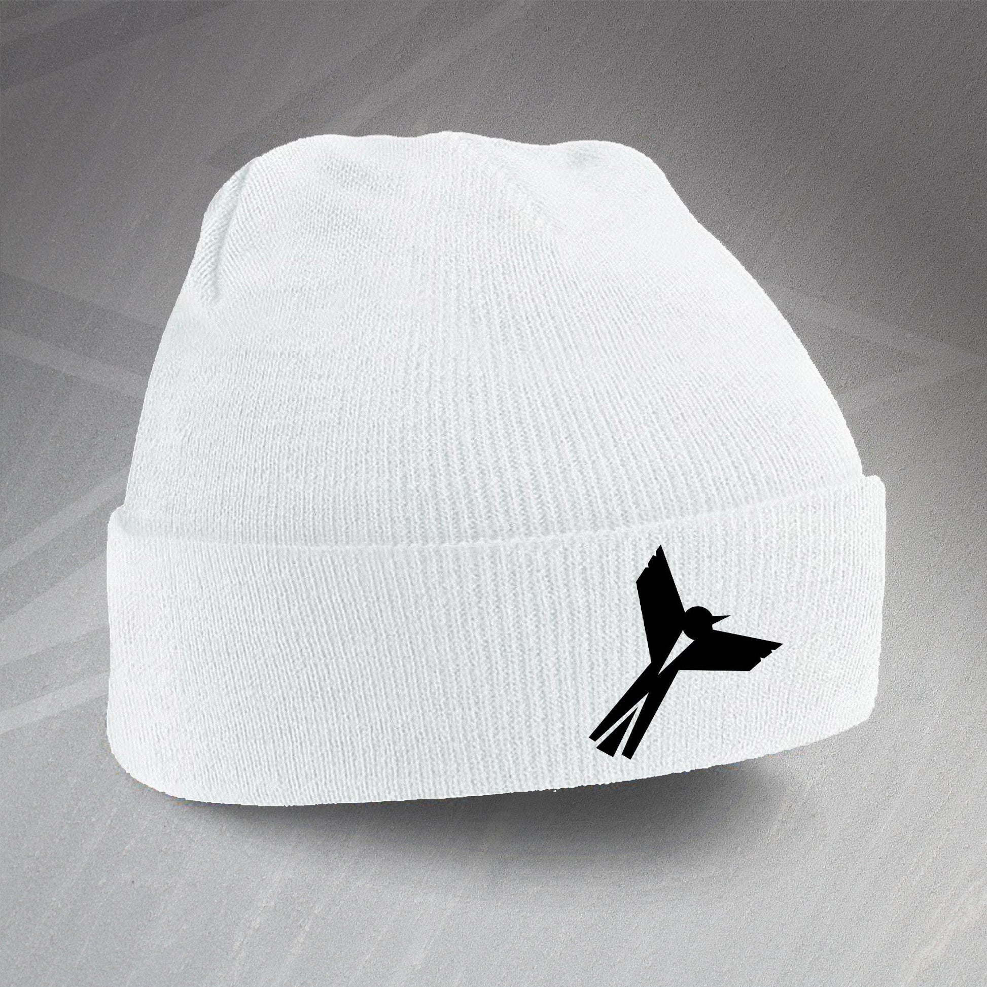 Retro Notts Beanie Hat with Embroidered Badge