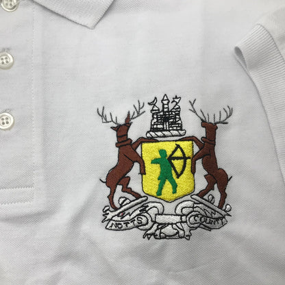 Retro Notts County Football Polo Shirt