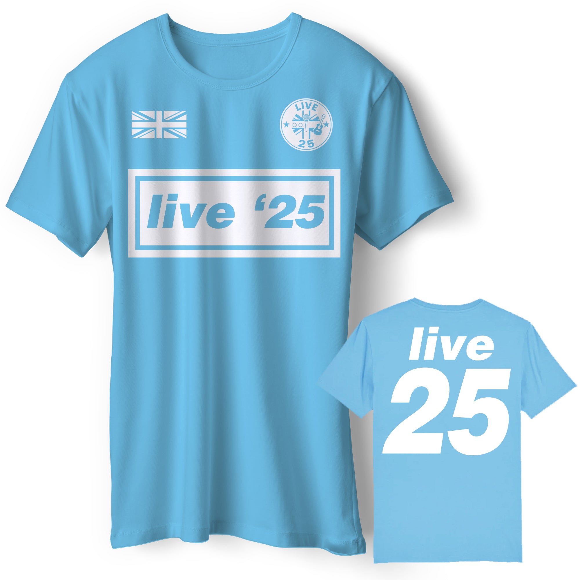 oasis × adidas Live '25 Football Shirt M Live '25 adidas Football Shirt Sky Blue – Oasis Live '25