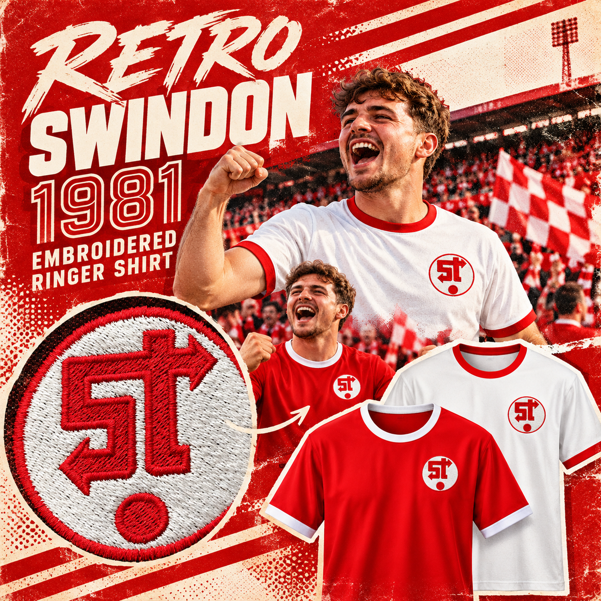 Old School Swindon Football Shirt