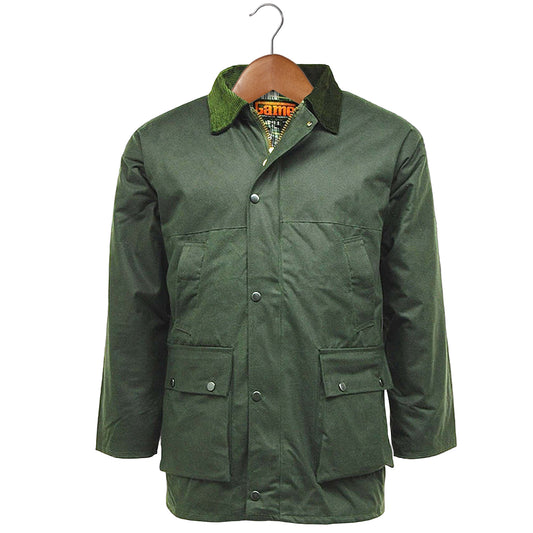 Olive Wax Jacket Mens