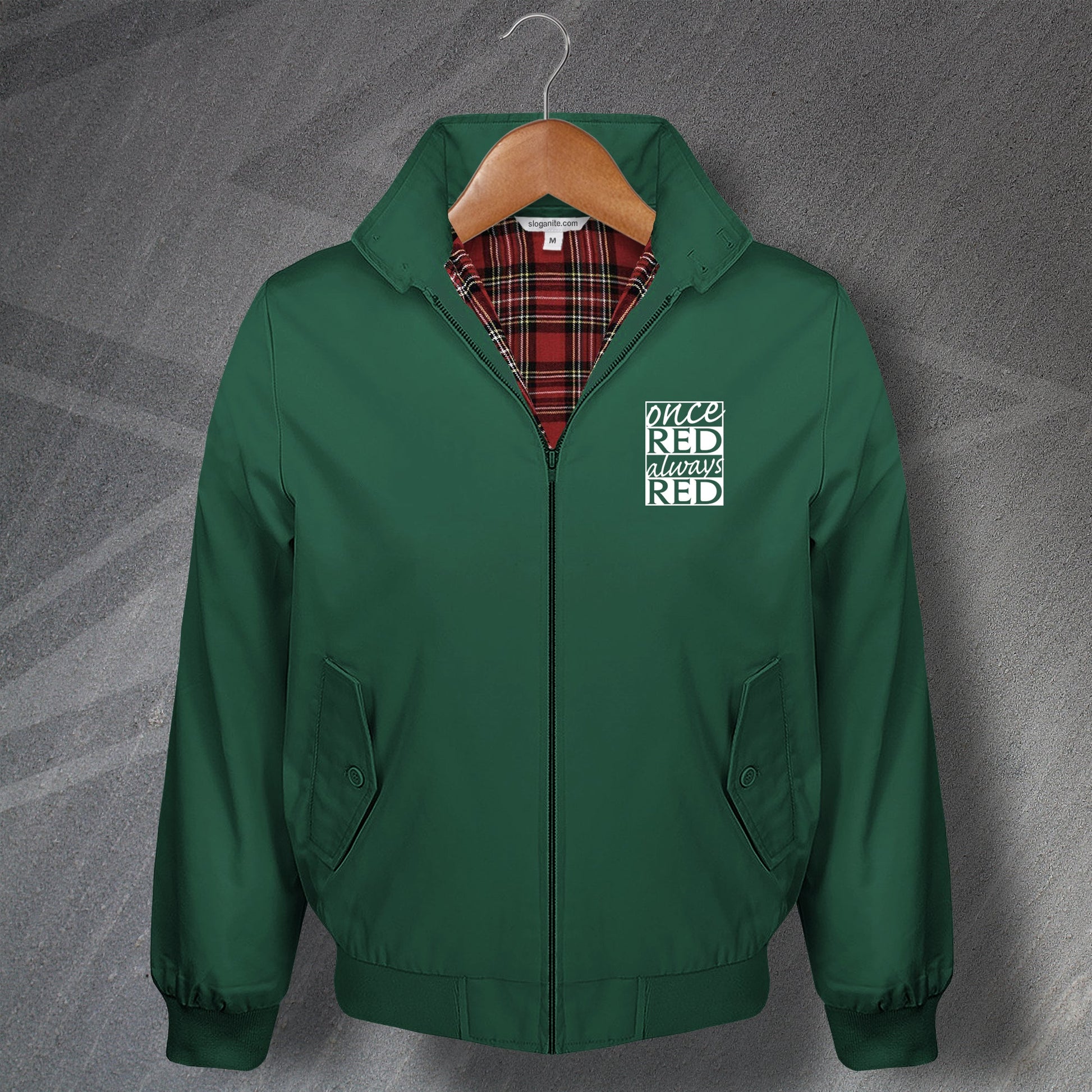 Once Red Always Red Harrington Jacket