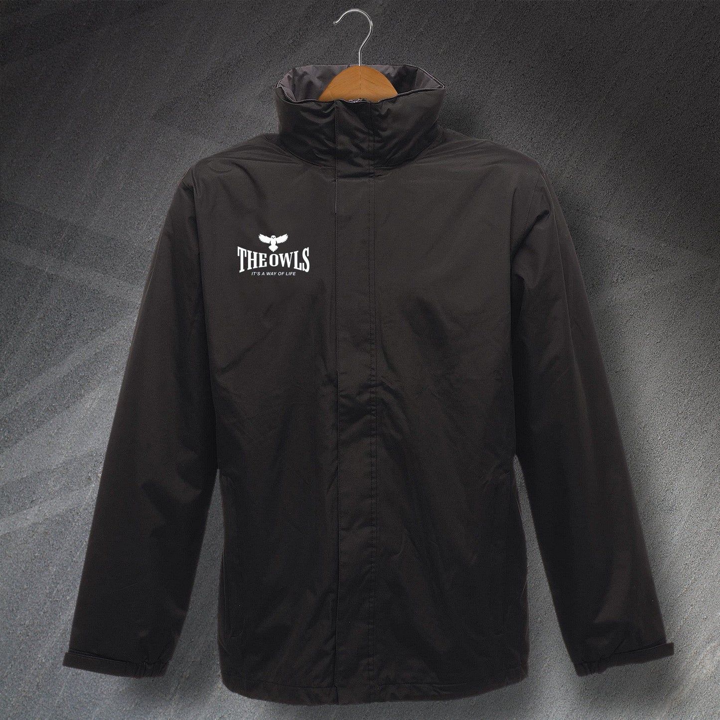 The Owls It's a Way of Life Embroidered Waterproof Jacket