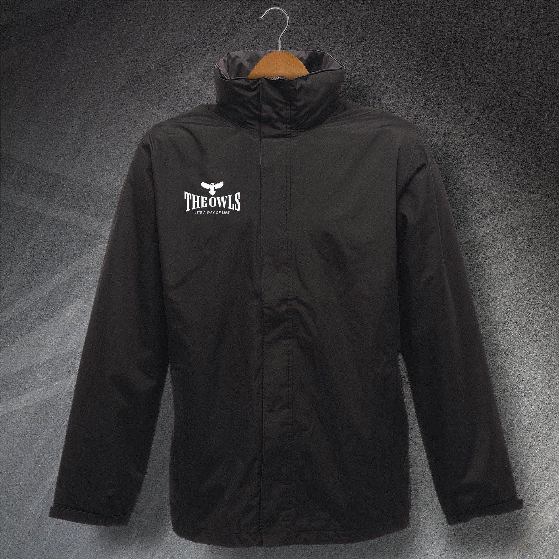 The Owls It's a Way of Life Embroidered Waterproof Jacket