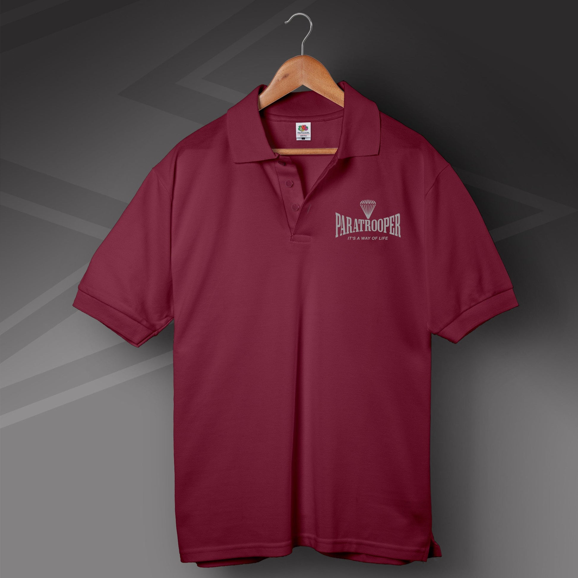 Paratrooper Embroidered Polo Shirt