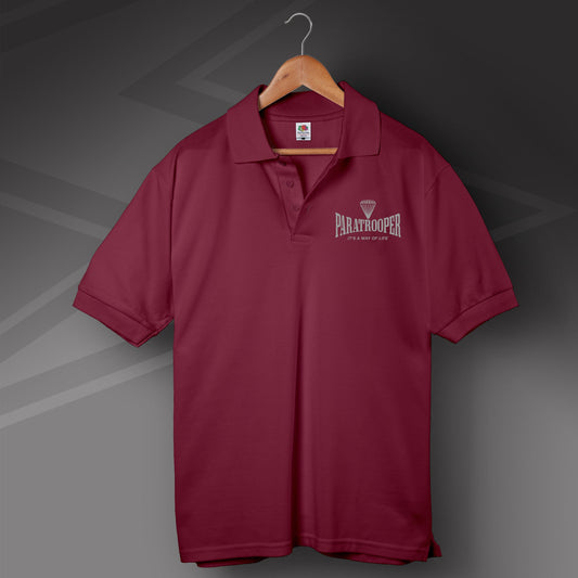 Paratrooper Embroidered Polo Shirt