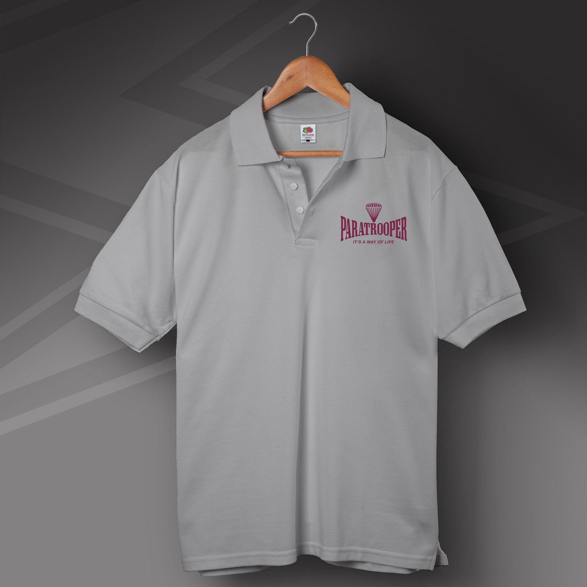 Paratrooper Embroidered Polo Shirt