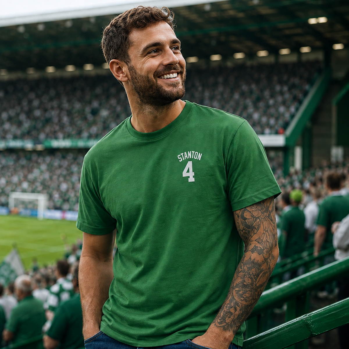 Pat Stanton Hibernian Football T-Shirt 