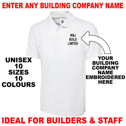 Personalised Building Company Polo Shirt UK