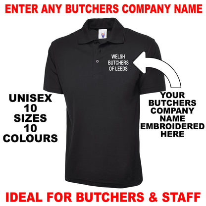 Personalised Butchers Polo Shirts UK