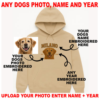 Custom Embroidered Dog Hoodie