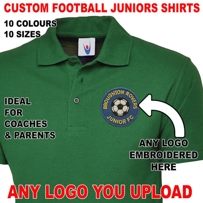 Personalised Football Junior Polo Shirts