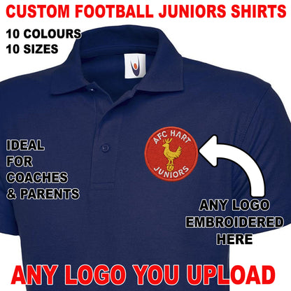 Personalised Football Junior Polo Shirts