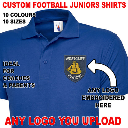 Personalised Football Junior Polo Shirts