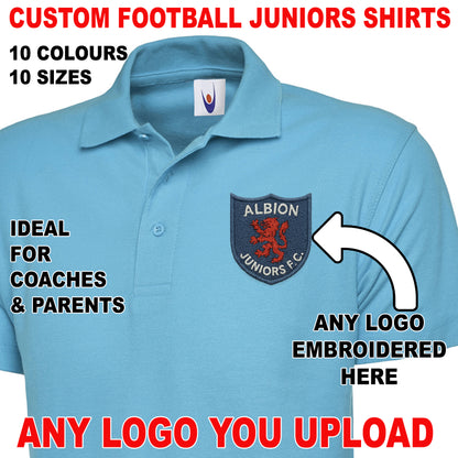 Personalised Football Junior Polo Shirts