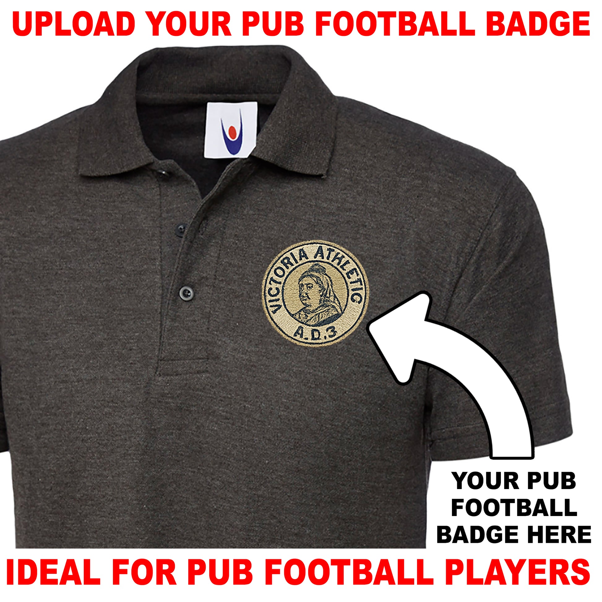 Personalised Pub Football Polo Shirt